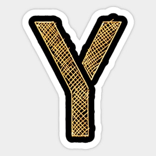 Y Letter - Hatching Sticker